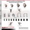 Service Caster 3 Inch 316SS Maroon Polyurethane Swivel 1/2 Inch Threaded Stem Caster Set Brake SS316TS20S314-PPUB-MRN-TLB-121315-4 - alternate 4